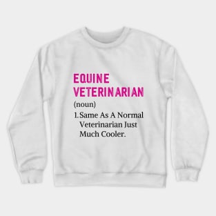 Future Equine Vet Vintage Horse Veterinarian Crewneck Sweatshirt